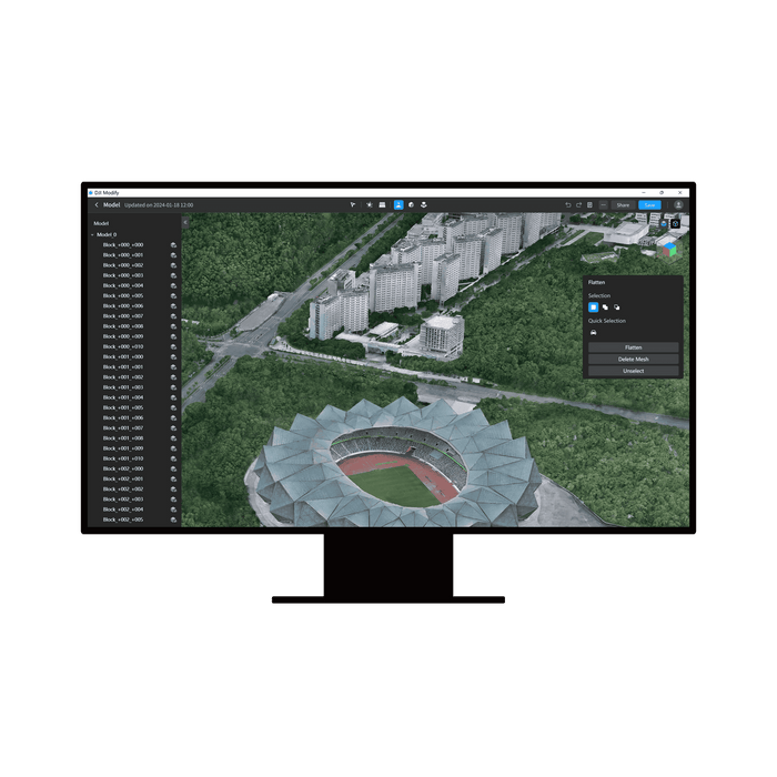 DJI Modify 3D model editing software